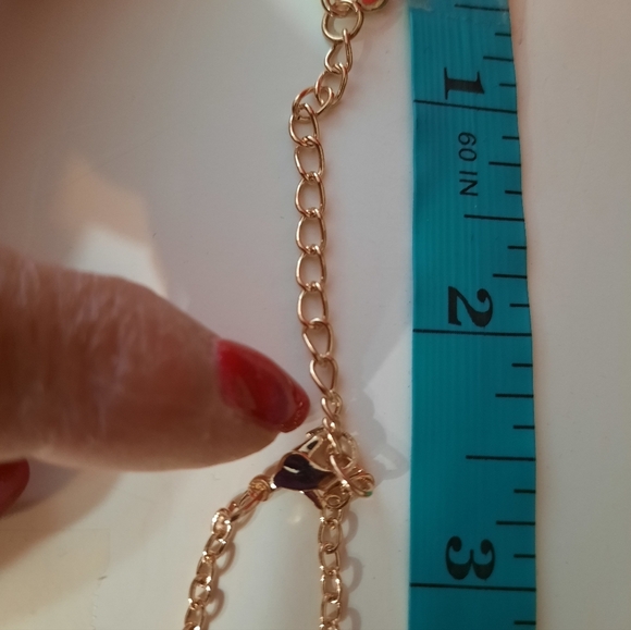 Betsey Johnson Gold Multicolor Floral Necklace NWT - Picture 6 of 11